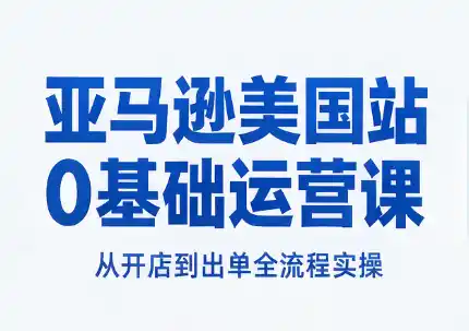 亚马逊美国站0基础运营课-小玖网_综合网创资源_优质付费资源_知识付费网课平台_创业项目