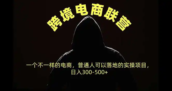 跨境电商联营，一个不一样的电商，普通人可操作日入300-500+-小玖网_综合网创资源_优质付费资源_知识付费网课平台_创业项目