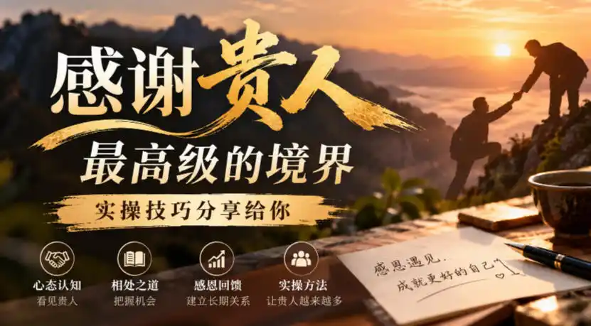 某公众号付费文章：感谢贵人最高级的境界，实操技巧分享给你-小玖网_综合网创资源_优质付费资源_知识付费网课平台_创业项目