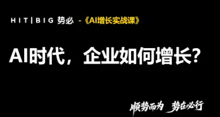 势必·AI增长实战课-小玖网_综合网创资源_优质付费资源_知识付费网课平台_创业项目