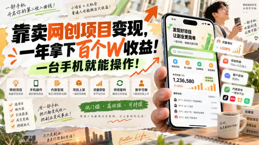 网创小程序虚拟资料变现，一年拿下百万收益，一部手机就可以做，0成本变现副业！-小玖网_综合网创资源_优质付费资源_知识付费网课平台_创业项目