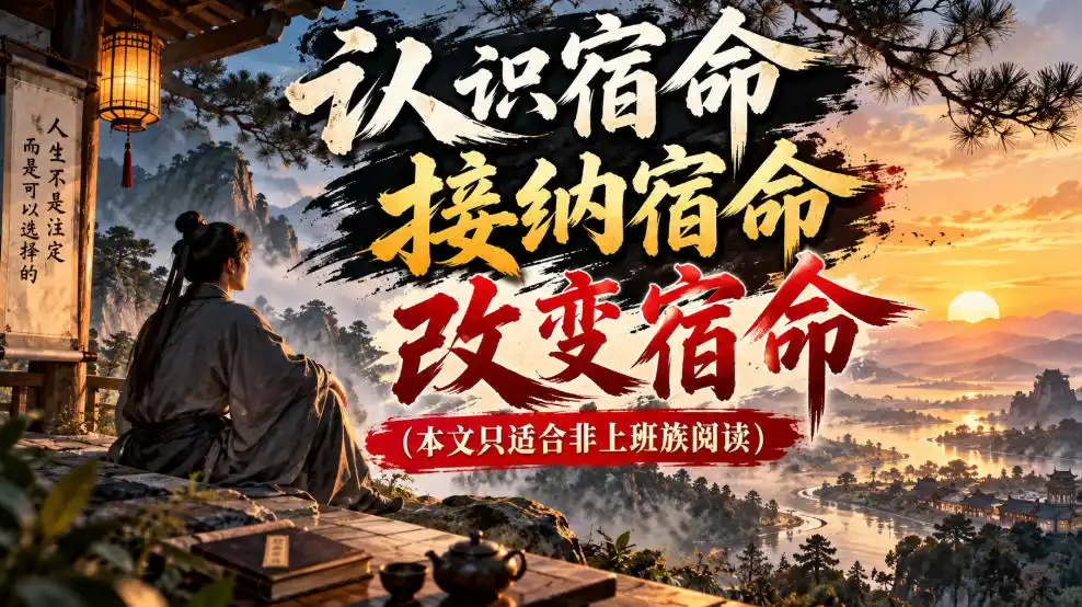 某公众号付费文章：认识宿命，接纳宿命，改变宿命(本文只适合非上班族阅读)-小玖网_综合网创资源_优质付费资源_知识付费网课平台_创业项目