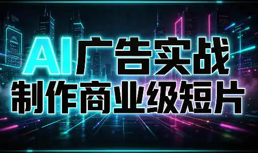 AI广告实战制作商业级短片-小玖网_综合网创资源_优质付费资源_知识付费网课平台_创业项目