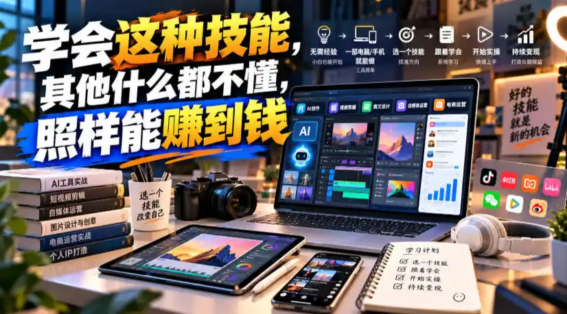 某公众号付费文章：学会这种技能，其他什么都不懂，照样能賺到钱-小玖网_综合网创资源_优质付费资源_知识付费网课平台_创业项目