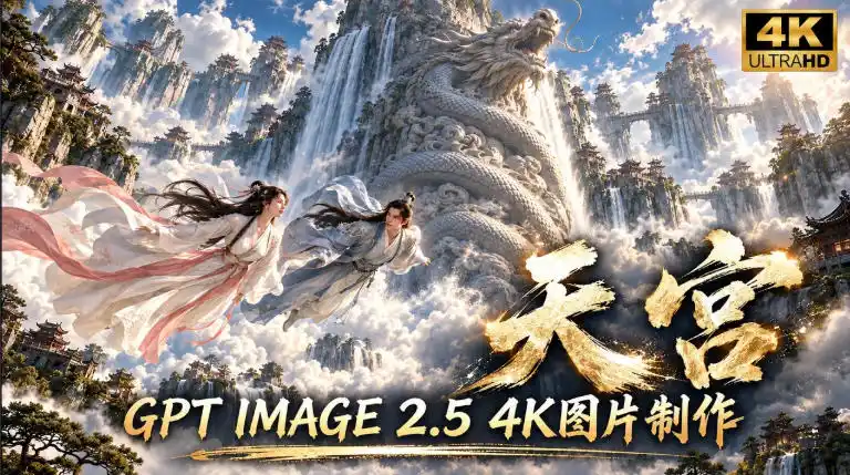 GPT Image 2.5实测！4K到底多清楚？皮肤、手指、修图与天宫场景全面测试-小玖网_综合网创资源_优质付费资源_知识付费网课平台_创业项目